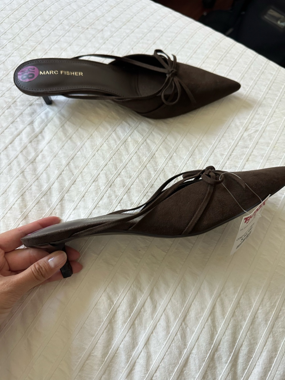 NWT Marc Fisher Brown Mules - Picture 5 of 5